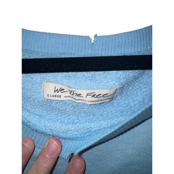 NWOT Free People We The Free Camden Sweatshirt in Dream Blue | SOLD OUT SIZE - Picture 6 of 7